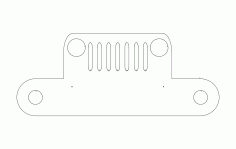 Jeep Towel Holder Free DXF Vectors File