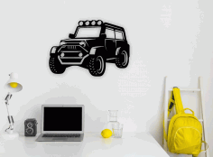 Jeep Wall Art Laser Cut CDR File