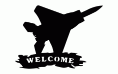 Jet Aircraft Silhouette Free DXF File