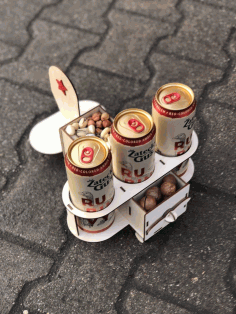 Jet Beer Bottle Stand Laser Cut Free Vector CDR File