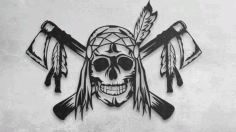 Kafatası Avcısı Skull DXF File