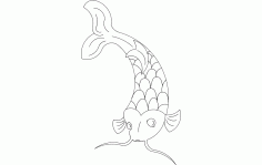 Koi Fish CNC Router Free DXF File