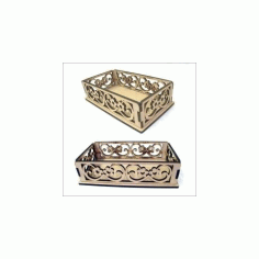 Korzina Box Laser Cut DXF File