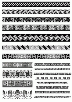 Lace Border Decor Elements Free CDR Vectors File