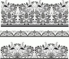 Lace Material Vector Free CDR Vectors File