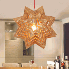 Lamp Quasicrystal Laser Cut CDR File