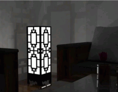 Lamp Wall Corner Design Free Vectors CDR File