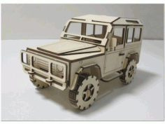 Land Rover Jeep Laser Cut DXF File