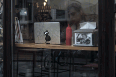 Laptop Cat Sticker DXF File