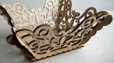 Laser CNC Cutting Fruit Tray DXF File