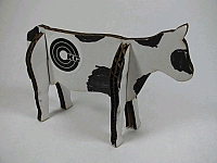 Laser Cut 3D Model Cow DXF File