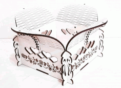 Laser Cut 3D Wood Cutting Box CDR Vectors File
