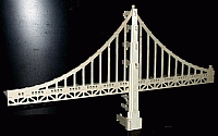 Laser Cut 3D Wooden Bridge Template DXF File