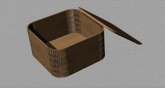 Laser Cut 3mm plywood Box DXF File