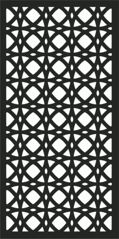 Laser Cut Antique Grill Screen Panel DXF File