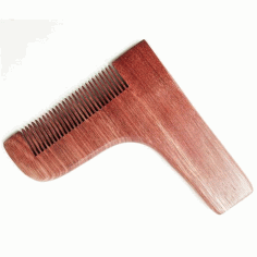 Laser Cut Beard Shaping And Styling Tool Comb CDR Vectors File