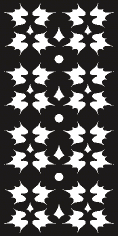 Laser Cut Black Jali Pattern SVG Vector File