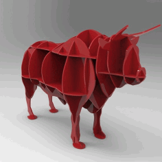 Laser Cut Bull Shelf Free CDR Vectors File