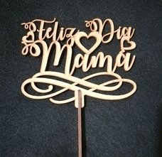 Laser Cut Cake Topper for Happy Mother’s Day Vector File