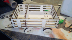 Laser Cut Cart Napkin Holder With Spice Rack Free CDR Vectors File
