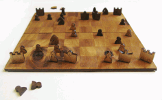Laser Cut Chess Plywood 3mm Free Vector CDR Vectors File