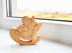 Laser cut Cute Cartoon Wood Toy CDR File
