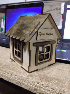 Laser Cut Cute House CDR File