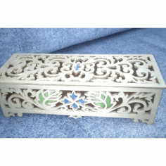 Laser Cut Decorative Box with Lid Template CDR File