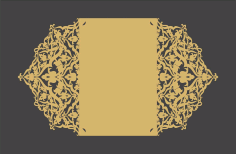 Laser Cut Decorative Holiday Card Template Laser Cut CDR File