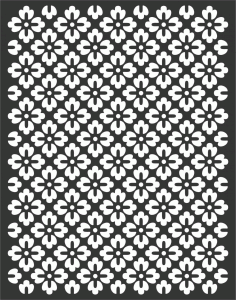 Laser Cut Decorative Metal Panel Design DXF File