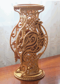 Laser Cut Decorative Vase Template CDR Vectors File