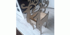 Laser Cut Deer Box 4mm DXF File