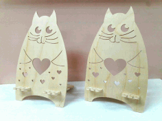 Laser Cut Desktop Cell Phone Stand CDR File