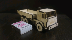 Laser Cut Dump Truck Template Free CDR Vectors File