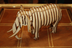 Laser Cut Elephant 3mm Free DXF Vectors File