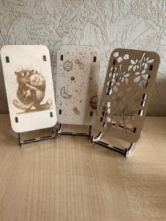 Laser Cut Engraved Decorative Mobile Stands CDR File