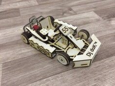 Laser Cut Go Kart Car 3mm Free CDR Vectors File