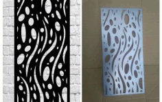 Laser Cut Grid Door Panel Design DXF File