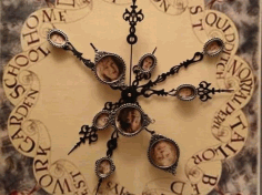 Laser Cut Harry Potter Weasley Clock, Modern Wall Clock Vector File