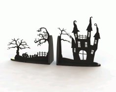 Laser Cut Horror Book End Free CDR File