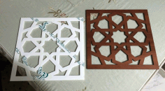 Laser Cut Islamic Arabic Grill Design Pattern Free DXF Vectors File