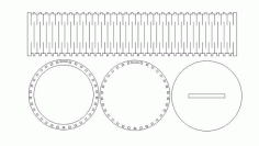 Laser Cut LED Lamp Base Vector File Free CDR File