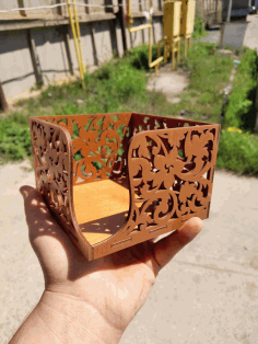 Laser Cut Napkin Holder 3mm Free CDR Vectors File