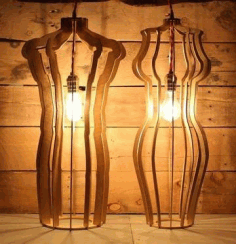Laser Cut Night Light Lamps CDR File