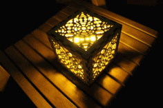 Laser Cut Night Light Lampshade Design CDR Vectors File