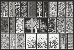 Laser Cut Ornament Set Cdr Free Download Collection CDR File