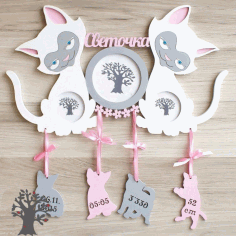 Laser Cut Owl Wall Art Photo Frame Vector 2 CDR File