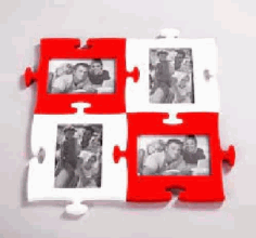 Laser Cut Puzzle Photo Frame, Family Photo Frame Design Vector File