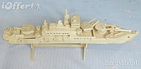 Laser Cut  Puzzle Wooden 3D Ship Model DXF File