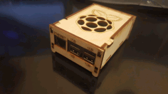 Laser Cut Raspberry Pi Wooden Case Template DXF File
